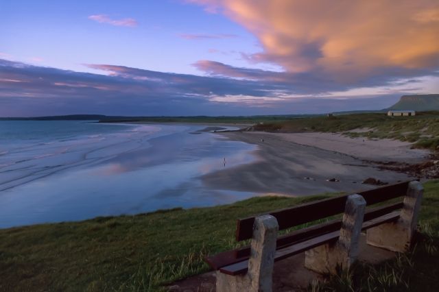 Rosses Point beach at sunset, Co. Sligo, Ireland