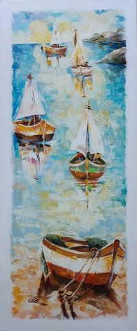 Regata....dipinto di pasquale COLLE
