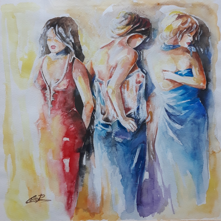 LE 3 GRAZIE.....dipinto di pasquale COLLE