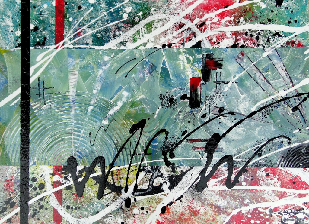 pittura moderna contemporanea decorazione murale