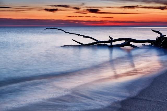 Alba sul mare Adriatico