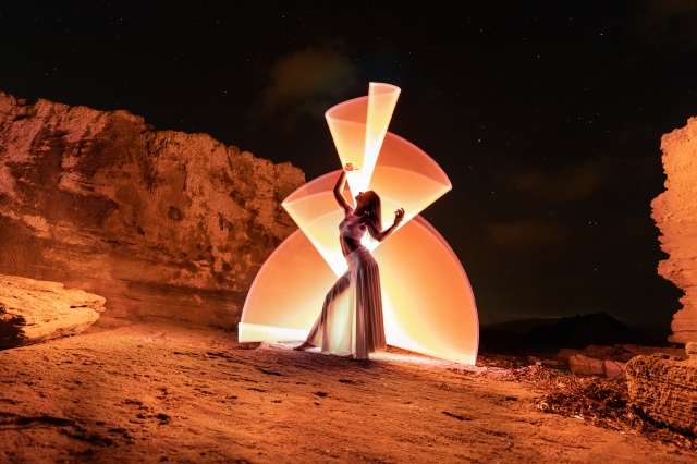 Light Painting in Sardinia