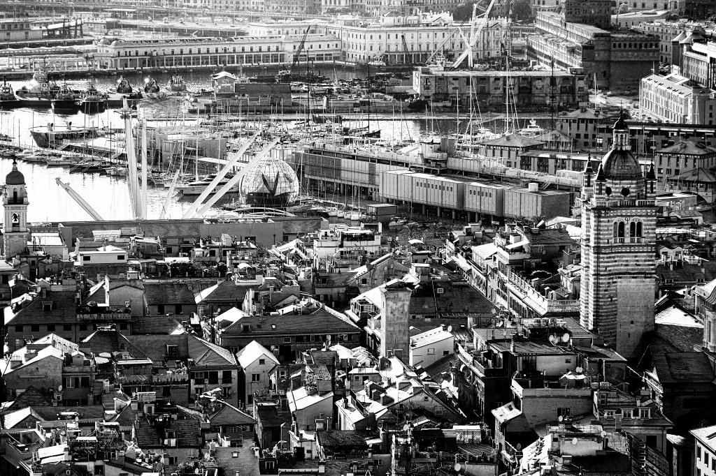 Genova in bianco e nero