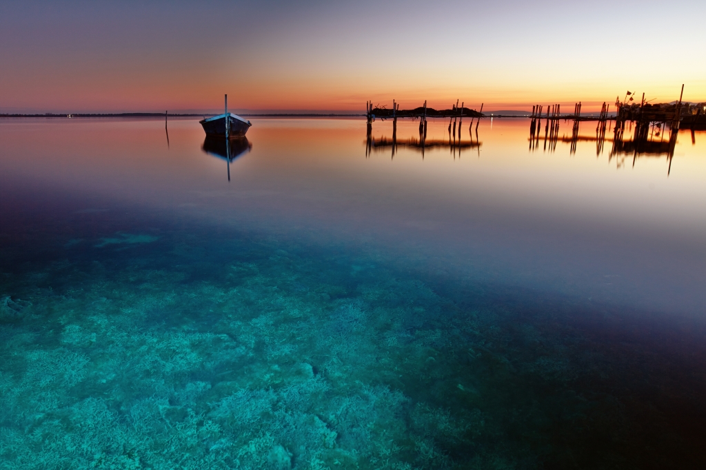 Il lago di Lesina al mattino