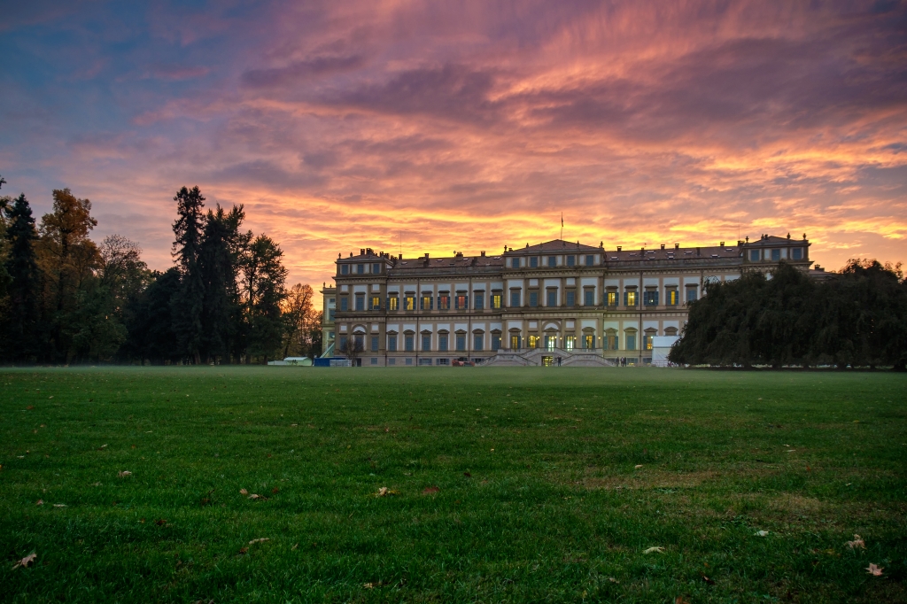 Villa Reale di Monza al tramonto