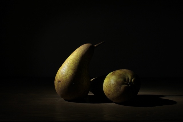 Natura morta Pere Light Painting  Pears  still life