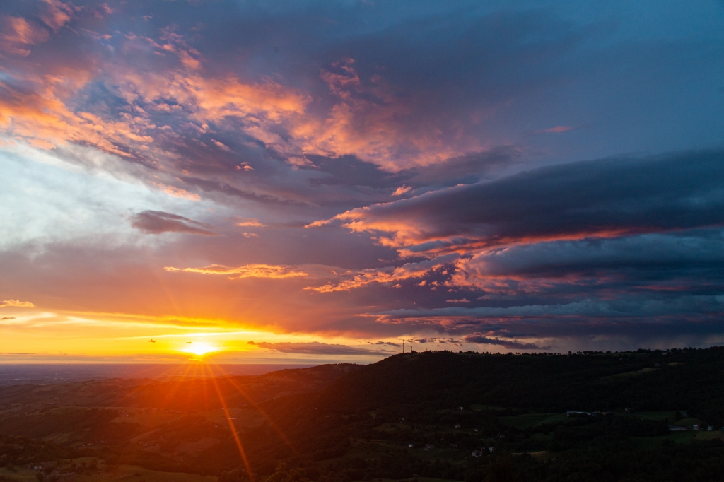 Fantastico panorama della pianura modenese, Italia