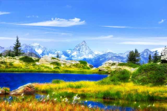 Colori sulla montagna