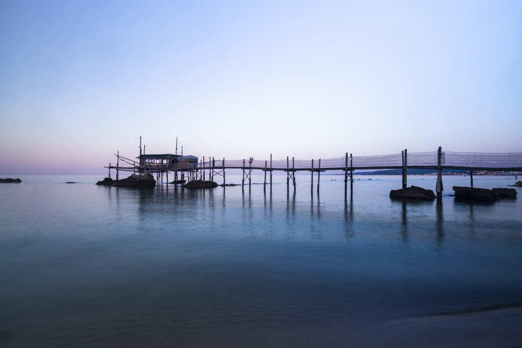 Tramonto sui trabocchi