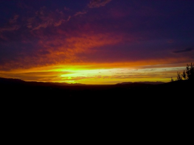 Tramonto all'orizzonte -  Sunset on the horizon