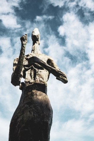 Scultura di Picasso ad Antibes