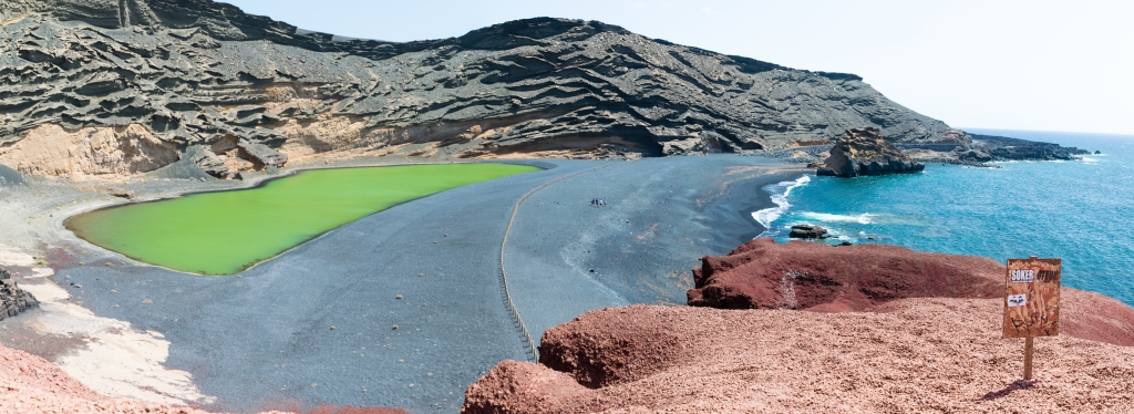 Lago verde a Lanzarote