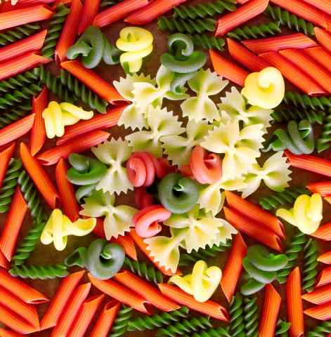 pasta colorata
