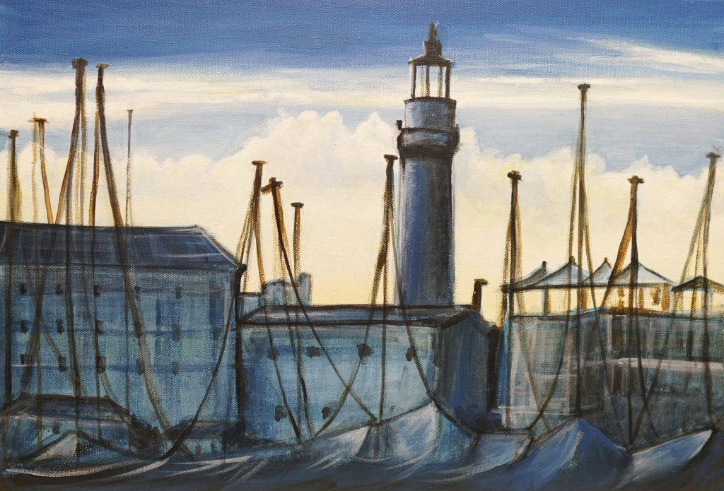 marina in blu
