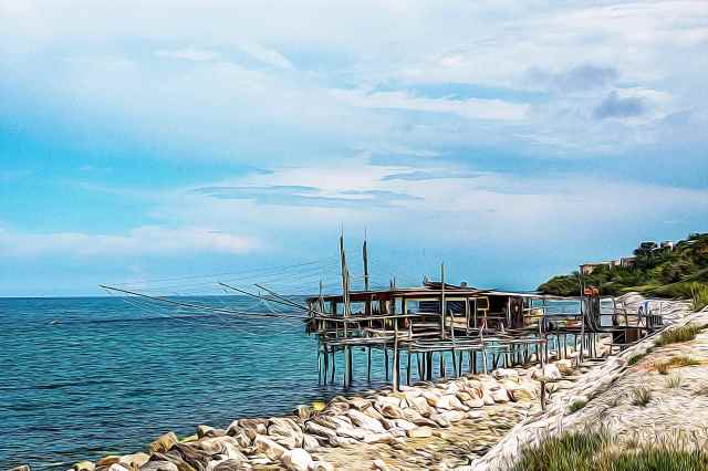 Trabucco sulla costa adriatica