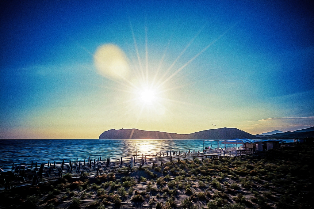 Promontorio di Palinuro al tramonto