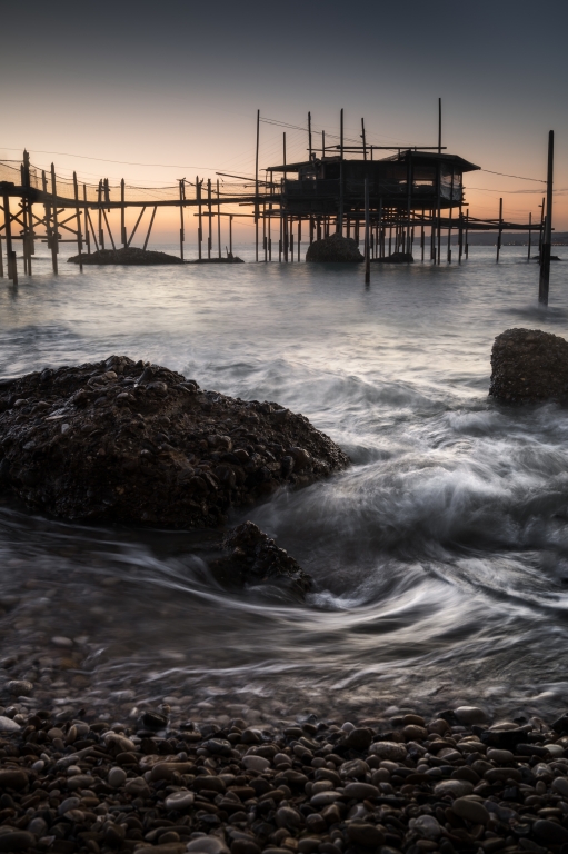 Sunrise on the "Trabocco Cungarelle"
