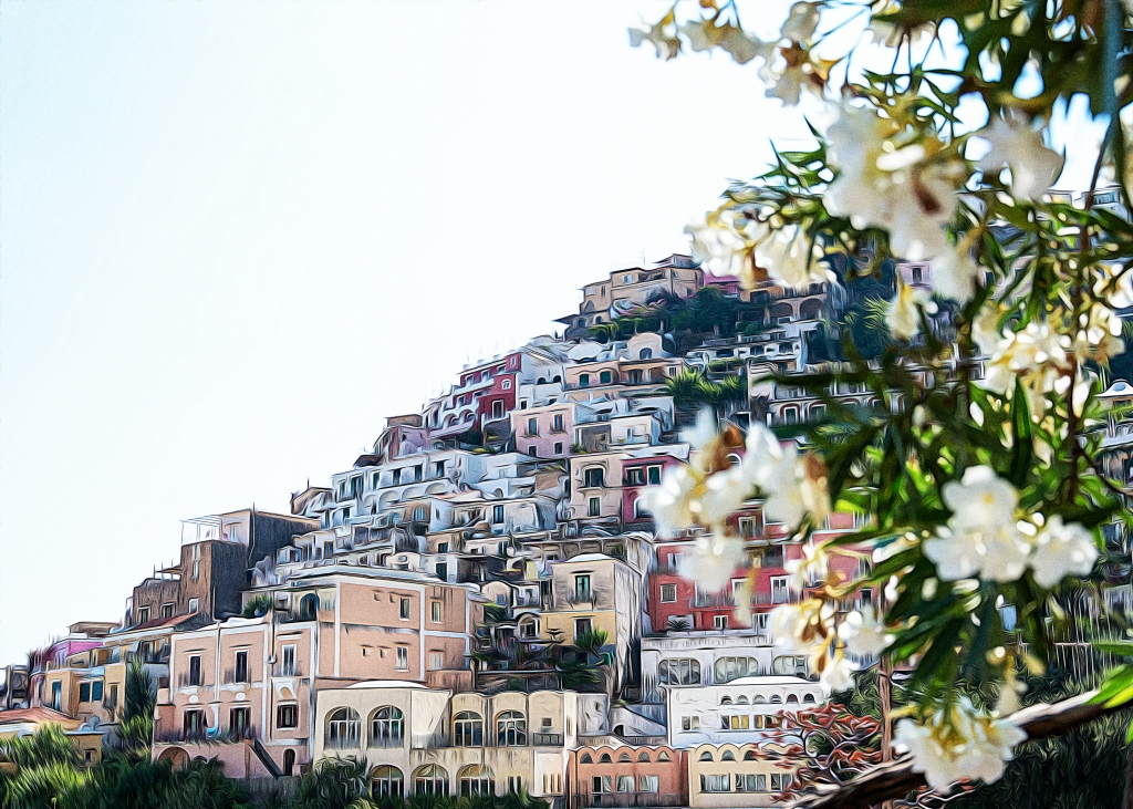 Le case verticali di Positano