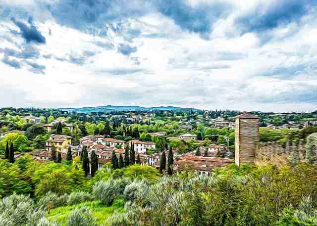 Verde a Firenze in un giorno di pioggia