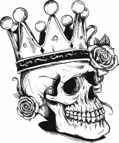 skull with crown