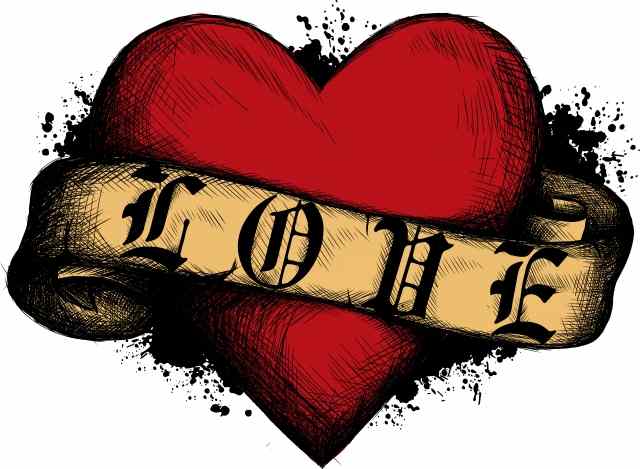 heart with papyrus