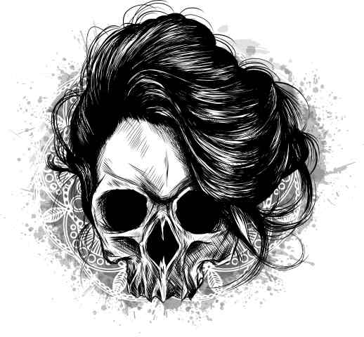 woman skull