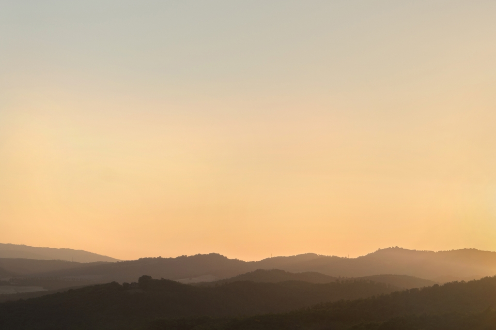 Campagna senese al tramonto