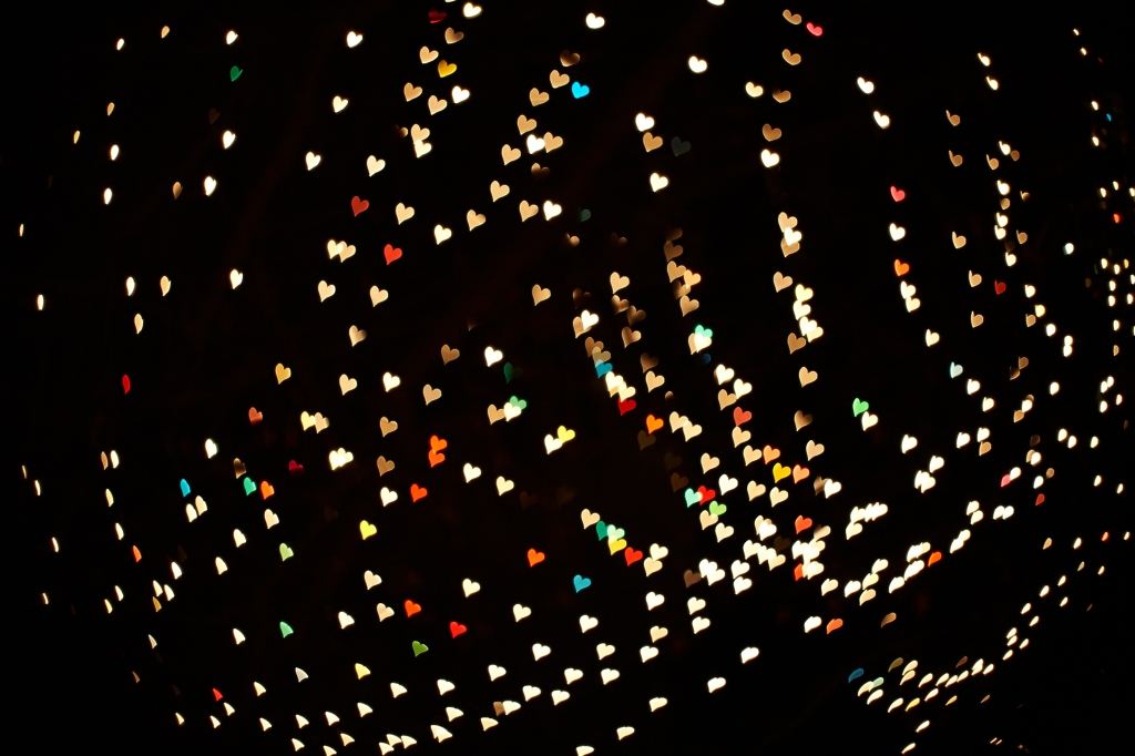 bokeh a cuori