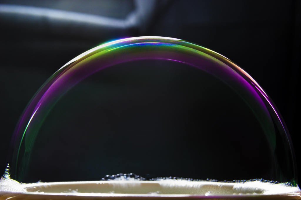 L'arcobaleno di una bolla di sapone