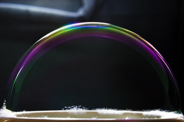 L'arcobaleno di una bolla di sapone
