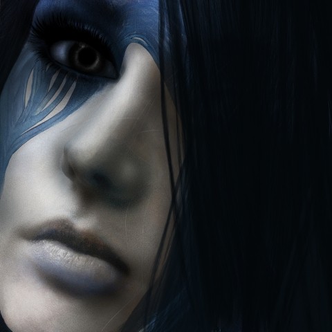 Woman In Blue