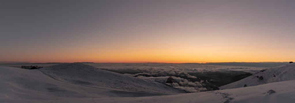 tramonto invernale