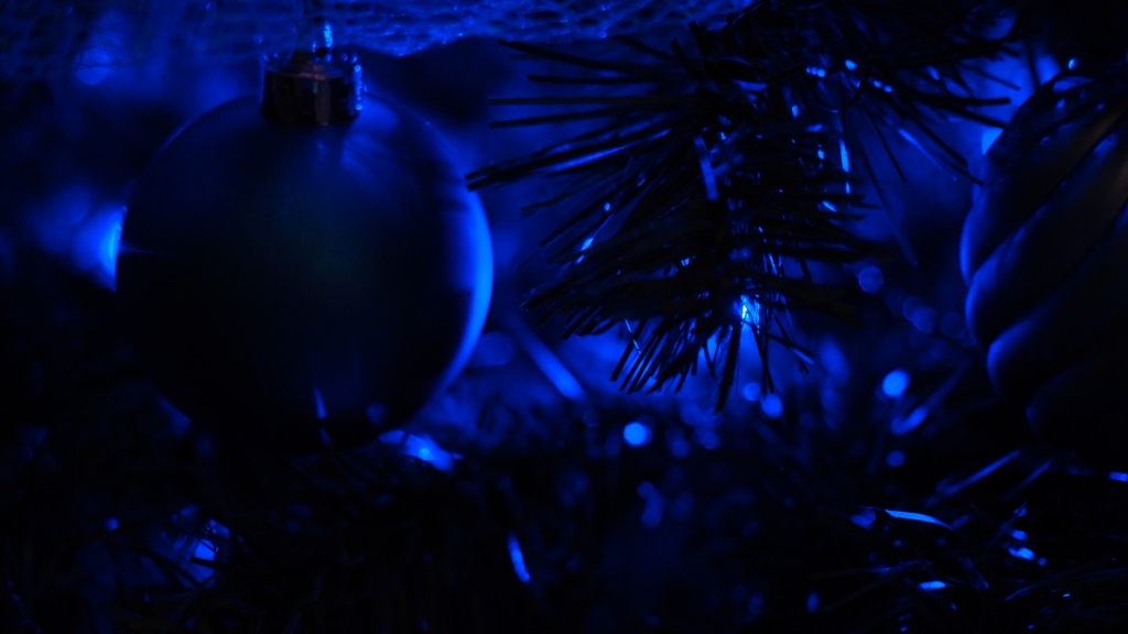 Christmas Blue lights