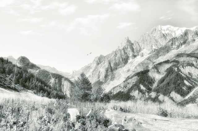 Val Ferret in B&W