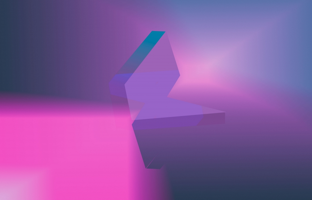 Pink and lilac geometric shades