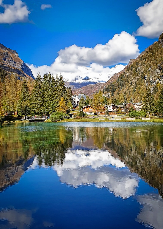 Lago Gover in autunno