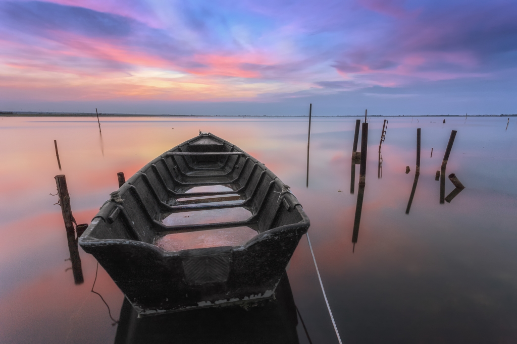 Tramonto lacustre