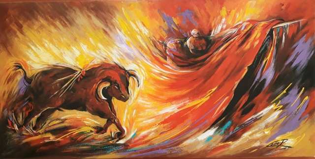 EL TOROS ....dipinto del M° pasquale COLLE
