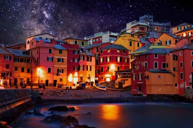 una notte a Boccadasse