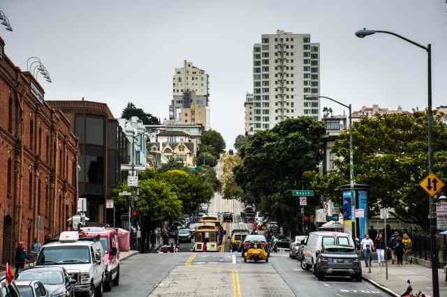 climb on the streets of San Francisco