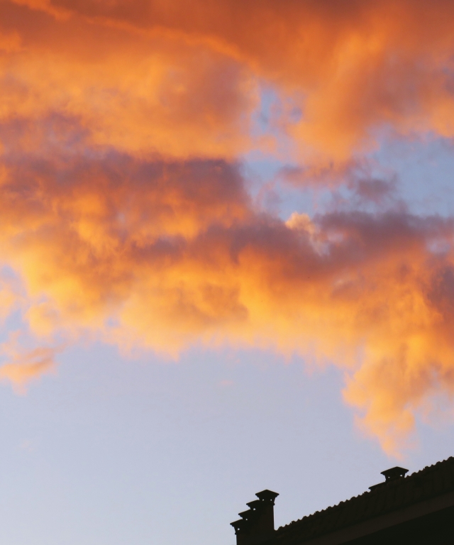 Nuvole al tramonto