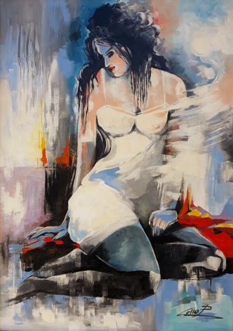 SORRISO DELLA SOLITUDINE...dipinto del M° Pasquale Colle