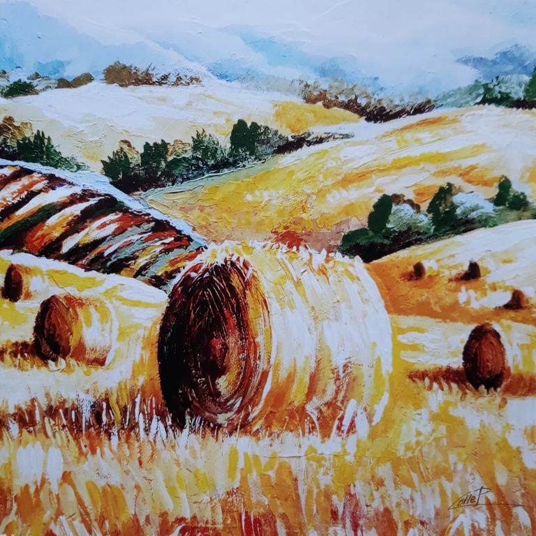 Balle di grano    dipinto del M° Pasquale Colle