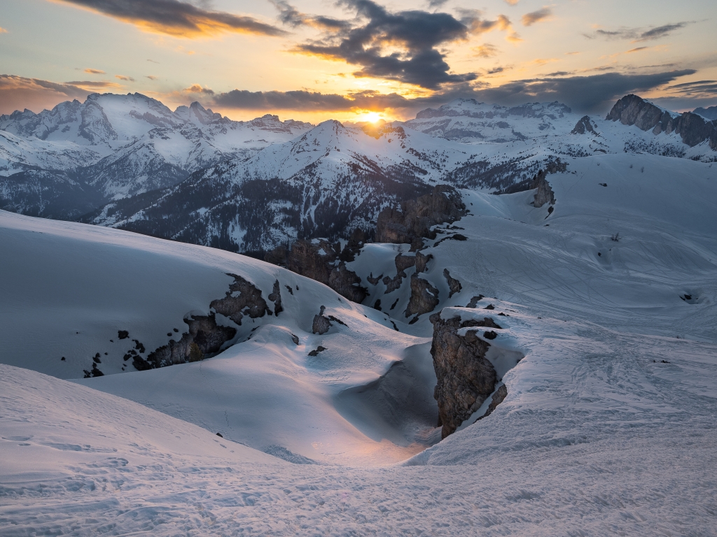 Tramonto da passo Falzaego