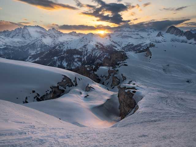 Tramonto da passo Falzaego
