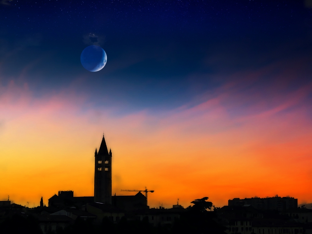 Città di sera
