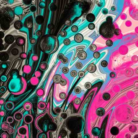 full colors fluid art painting