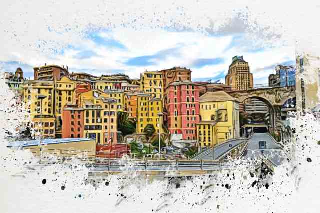 Genoa cityscape