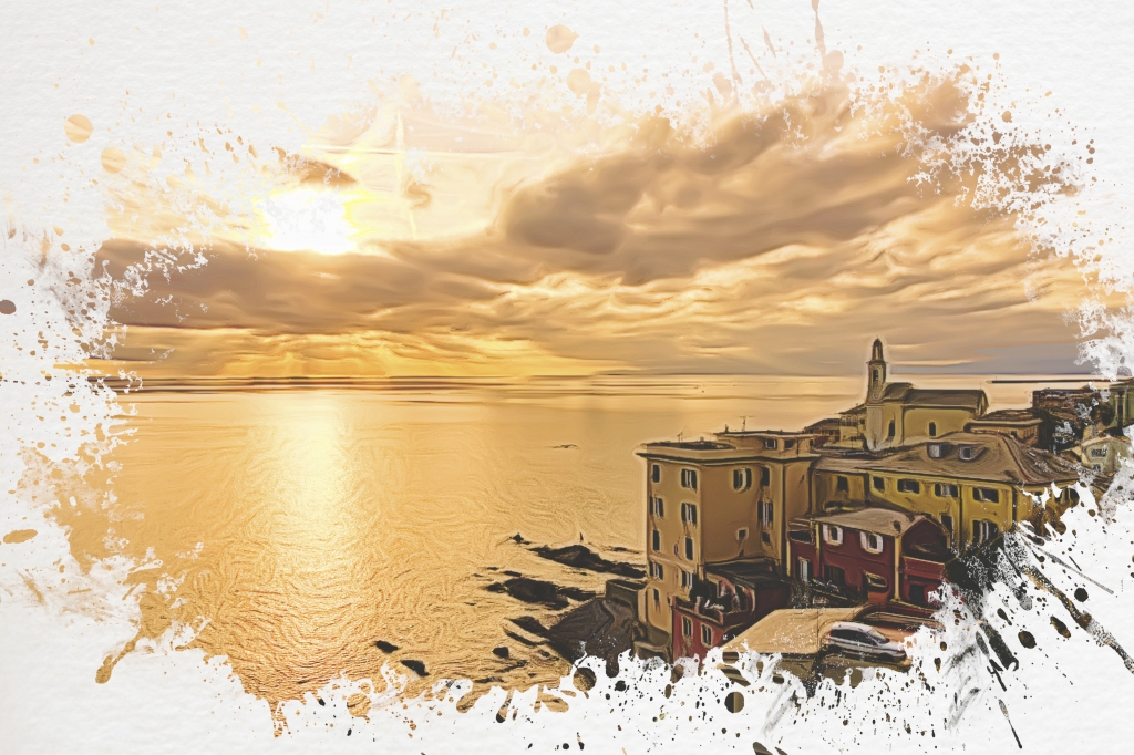 Boccadasse al tramonto