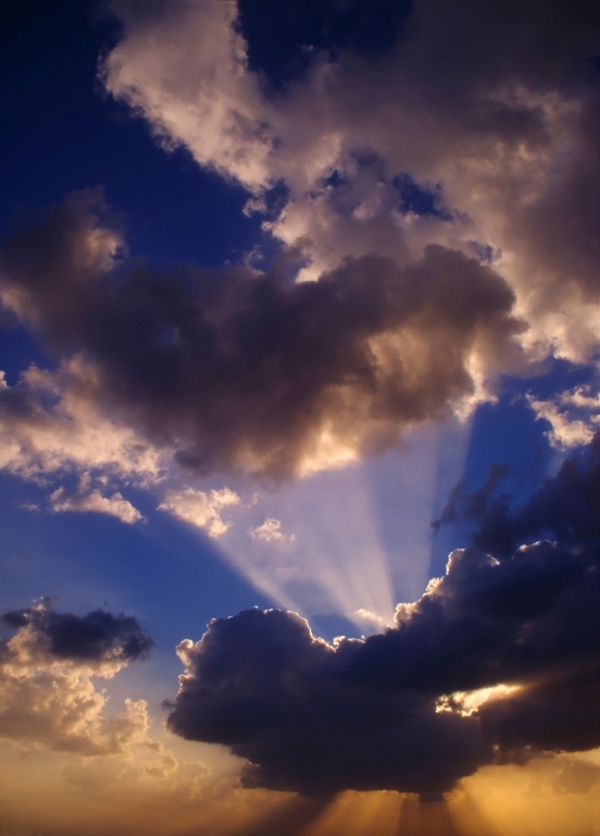 nuvole al tramonto
